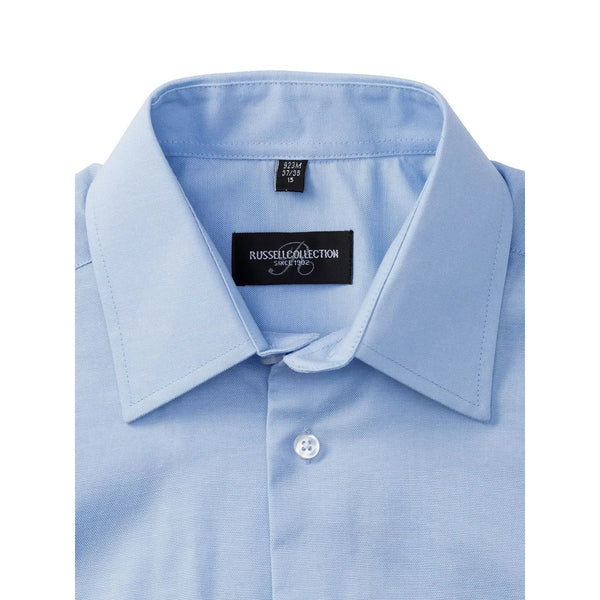 Camicia Mens Maniche Corte Tailored Oxford - personalizzabile con logo