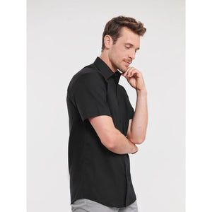 Camicia Mens Maniche Corte Tailored Oxford - personalizzabile con logo