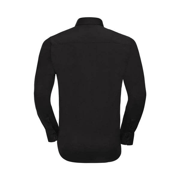 Camicia Mens Maniche Lunghe Easy Care Fitted - personalizzabile con logo