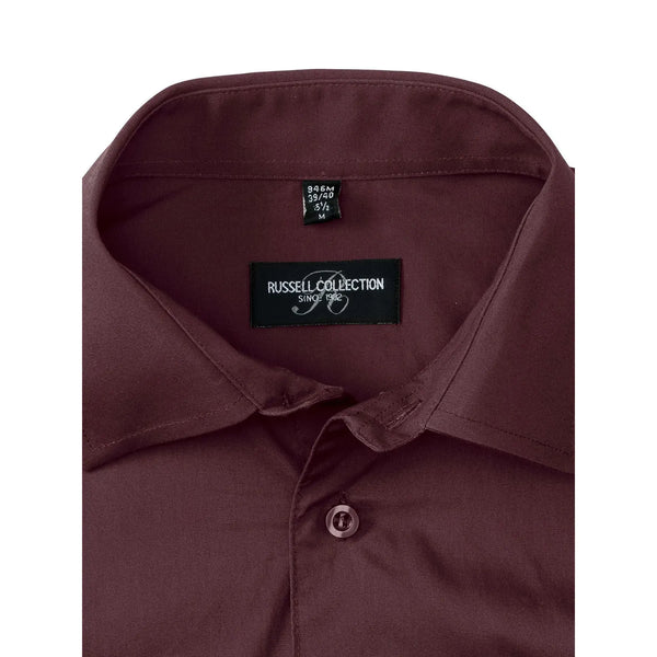 Camicia Mens Maniche Lunghe Easy Care Fitted - personalizzabile con logo