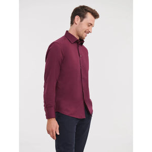 Camicia Mens Maniche Lunghe Easy Care Fitted - personalizzabile con logo