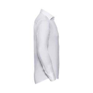 Camicia Mens Maniche Lunghe Easy Care Fitted - personalizzabile con logo