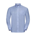 Camicia Mens Maniche Lunghe Easy Care Oxford azzurro / S - personalizzabile con logo