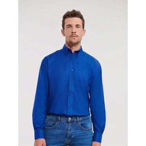 Camicia Mens Maniche Lunghe Easy Care Oxford - personalizzabile con logo