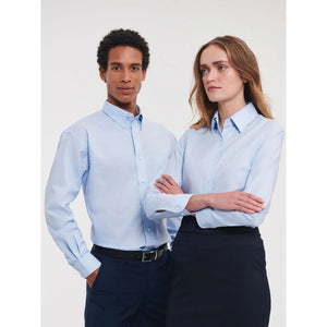 Camicia Mens Maniche Lunghe Easy Care Oxford - personalizzabile con logo