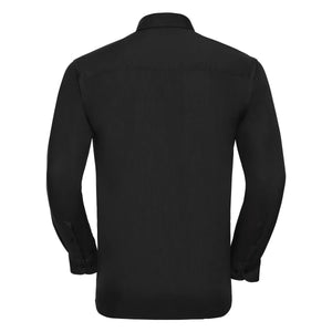 Camicia Mens Maniche Lunghe Polycotton Poplin - personalizzabile con logo