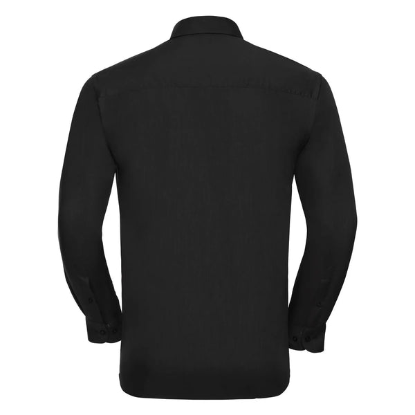 Camicia Mens Maniche Lunghe Polycotton Poplin - personalizzabile con logo
