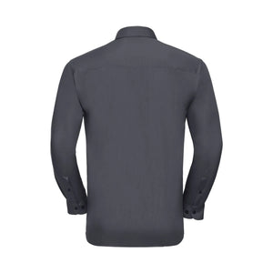 Camicia Mens Maniche Lunghe Polycotton Poplin - personalizzabile con logo