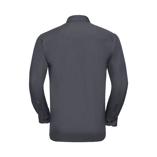 Camicia Mens Maniche Lunghe Polycotton Poplin - personalizzabile con logo