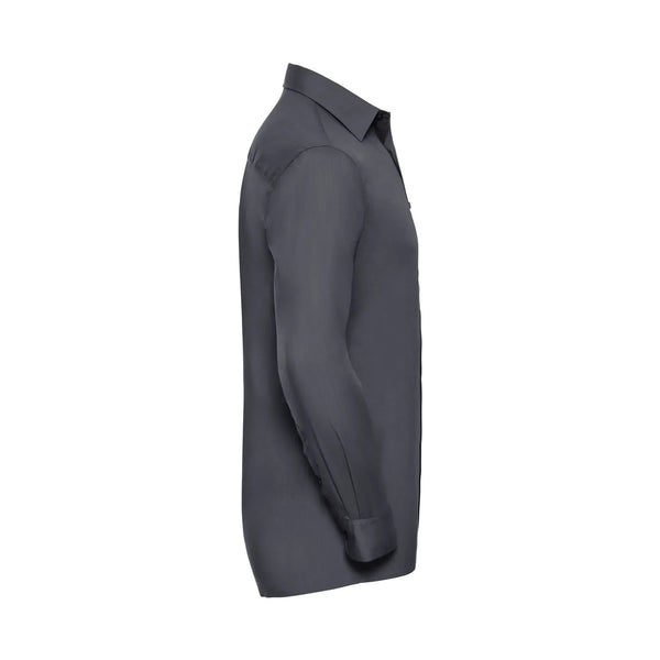 Camicia Mens Maniche Lunghe Polycotton Poplin - personalizzabile con logo