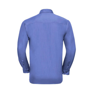 Camicia Mens Maniche Lunghe Polycotton Poplin - personalizzabile con logo