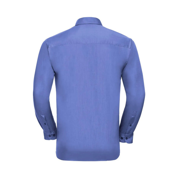 Camicia Mens Maniche Lunghe Polycotton Poplin - personalizzabile con logo