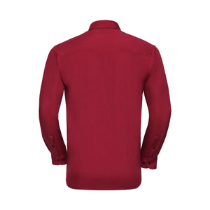 Camicia Mens Maniche Lunghe Polycotton Poplin - personalizzabile con logo