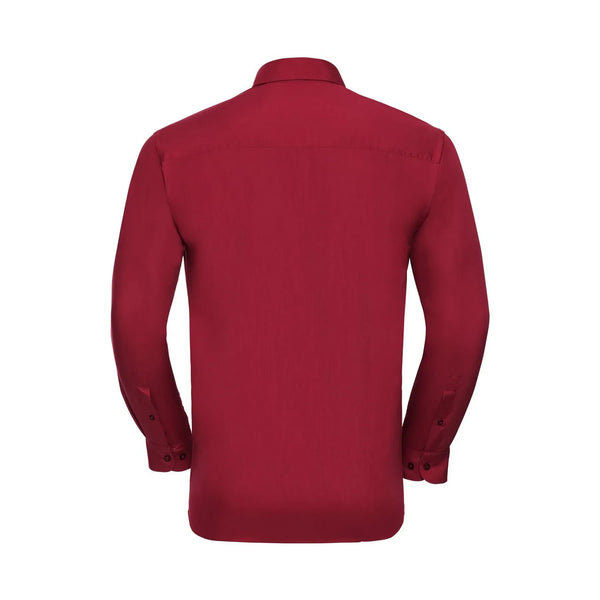 Camicia Mens Maniche Lunghe Polycotton Poplin - personalizzabile con logo