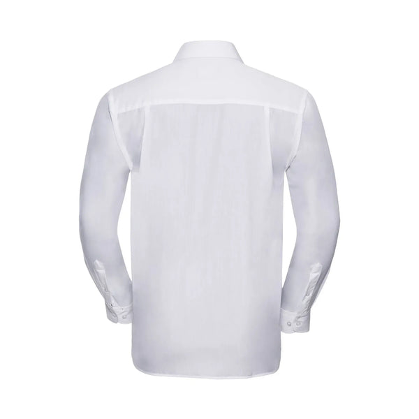 Camicia Mens Maniche Lunghe Polycotton Poplin - personalizzabile con logo