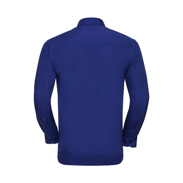 Camicia Mens Maniche Lunghe Polycotton Poplin - personalizzabile con logo