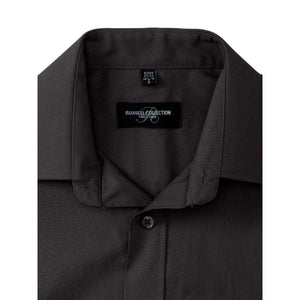 Camicia Mens Maniche Lunghe Pure Cotton Poplin - personalizzabile con logo