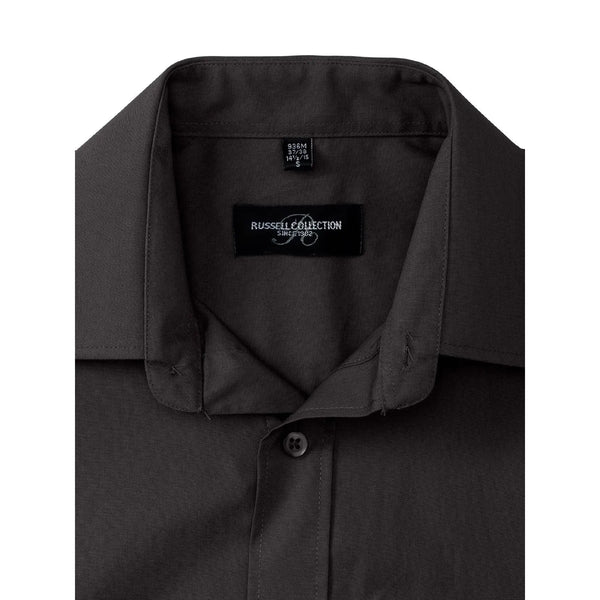 Camicia Mens Maniche Lunghe Pure Cotton Poplin - personalizzabile con logo
