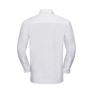 Camicia Mens Maniche Lunghe Pure Cotton Poplin - personalizzabile con logo