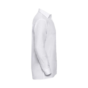 Camicia Mens Maniche Lunghe Pure Cotton Poplin - personalizzabile con logo