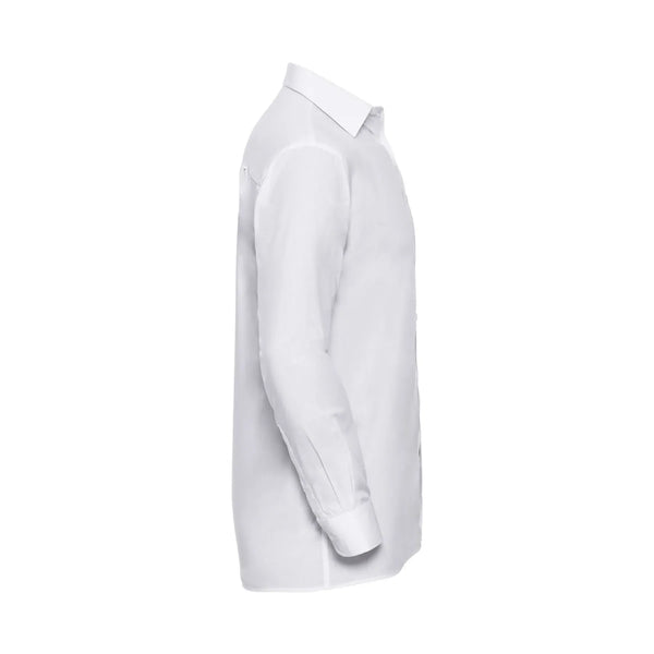 Camicia Mens Maniche Lunghe Pure Cotton Poplin - personalizzabile con logo