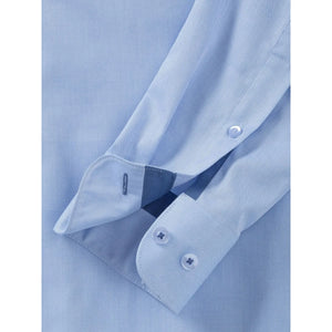 Camicia Mens Maniche Lunghe Tailored Contrast Herringbone - personalizzabile con logo
