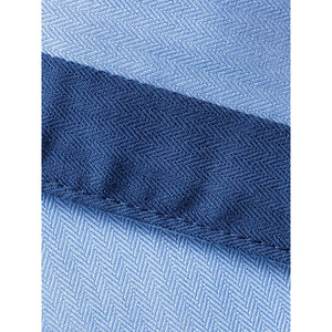 Camicia Mens Maniche Lunghe Tailored Contrast Herringbone - personalizzabile con logo