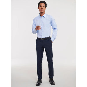 Camicia Mens Maniche Lunghe Tailored Herringbone - personalizzabile con logo