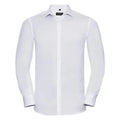 Camicia Mens Maniche Lunghe Ultimate Stretch bianco / S - personalizzabile con logo