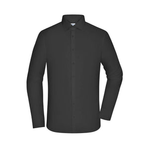 Camicia Mens  - Slim Fit - nero / S - personalizzabile con logo