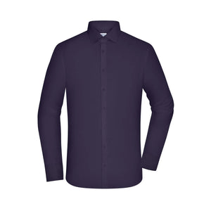 Camicia Mens  - Slim Fit - viola / S - personalizzabile con logo
