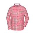 Camicia Mens Traditional rosso / S - personalizzabile con logo