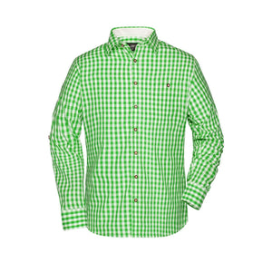 Camicia Mens Traditional verde / S - personalizzabile con logo