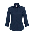 Camicia Milano Donna blu / XS - personalizzabile con logo