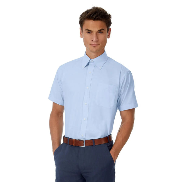Camicia Oxford Manica Corta Uomo - personalizzabile con logo