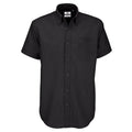 Camicia Oxford Manica Corta Uomo nero / S - personalizzabile con logo
