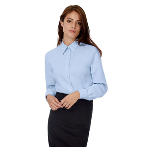 Camicia Oxford Manica Lunga Donna - personalizzabile con logo