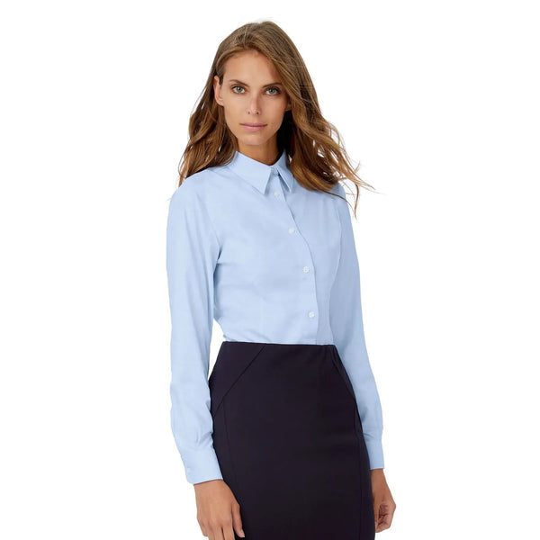 Camicia Oxford Manica Lunga Donna - personalizzabile con logo
