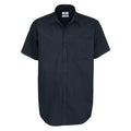 Camicia Sharp Manica Corta Uomo blu / S - personalizzabile con logo