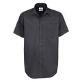 Camicia Sharp Manica Corta Uomo grigio / S - personalizzabile con logo