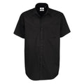 Camicia Sharp Manica Corta Uomo nero / S - personalizzabile con logo