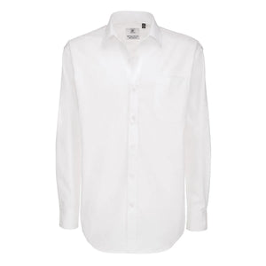 Camicia Sharp Manica Lunga Uomo bianco / S - personalizzabile con logo