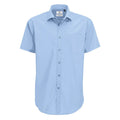 Camicia Smart Manica Corta Uomo azzurro / S - personalizzabile con logo