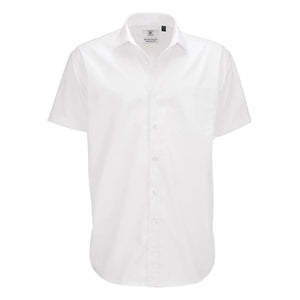Camicia Smart Manica Corta Uomo bianco / S - personalizzabile con logo