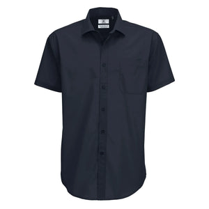 Camicia Smart Manica Corta Uomo blu / S - personalizzabile con logo