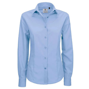 Camicia Smart Manica Lunga Donna azzurro / XS - personalizzabile con logo