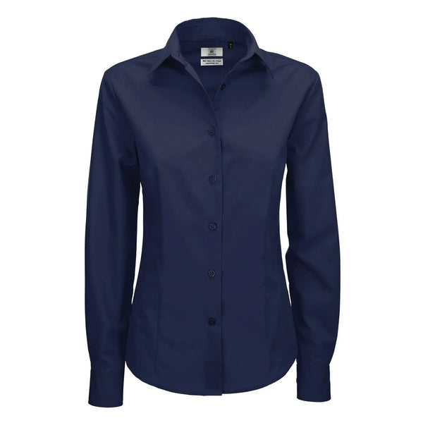 Camicia Smart Manica Lunga Donna blu / XS - personalizzabile con logo