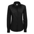 Camicia Smart Manica Lunga Donna nero / XS - personalizzabile con logo
