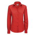 Camicia Smart Manica Lunga Donna rosso / XS - personalizzabile con logo