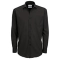 Camicia Smart Manica Lunga Uomo nero / S - personalizzabile con logo